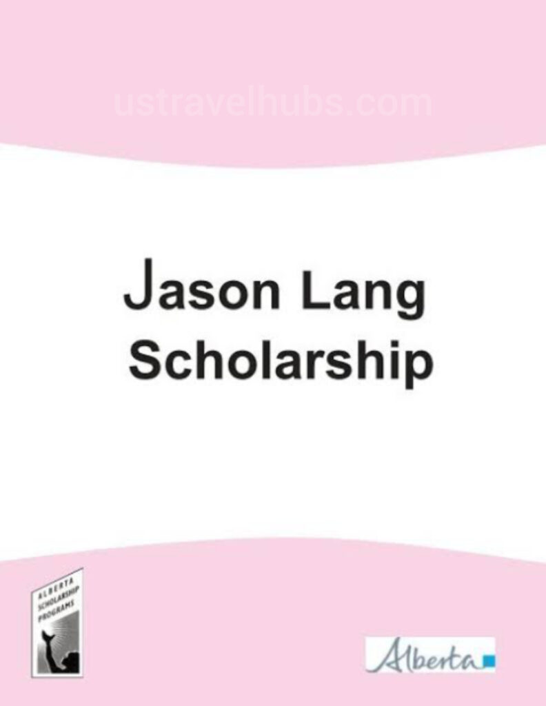 Jason Lang scholarship Award