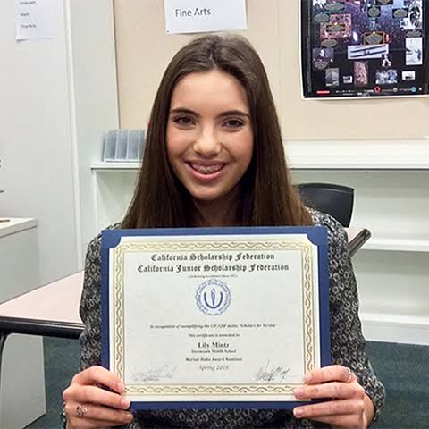 California Scholarship Federation Award