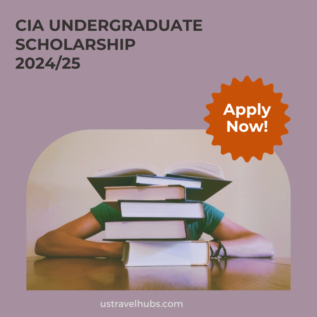 CIA Undergraduate Scholarship Program Application form